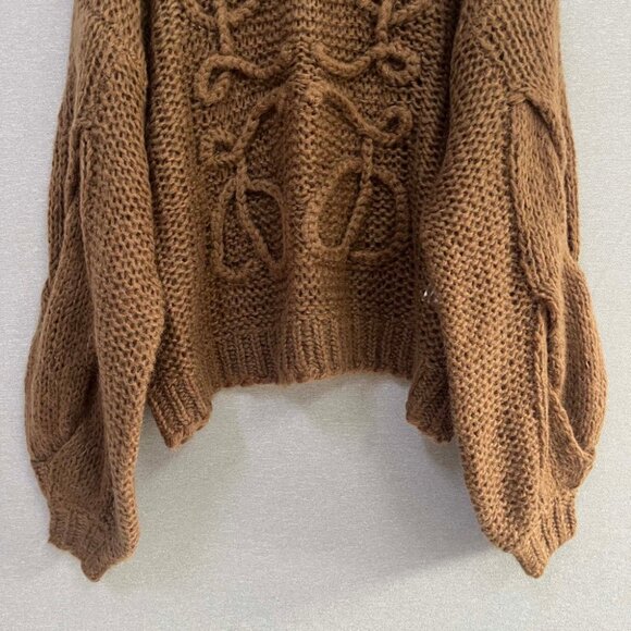 Loewe Anagram Embroidered Striped Mohair-blend Brown Sweater - Picture 13 of 13